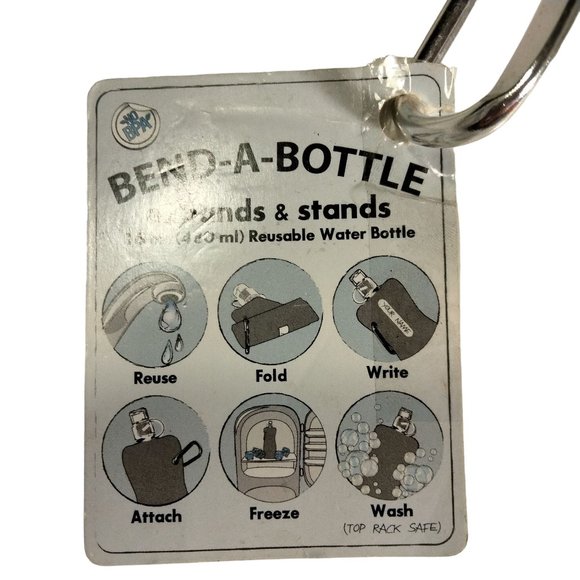 Bend a Bottle Reusable Water Canteen Expands Stands 16 oz NW Colorado Health - Picture 3 of 5